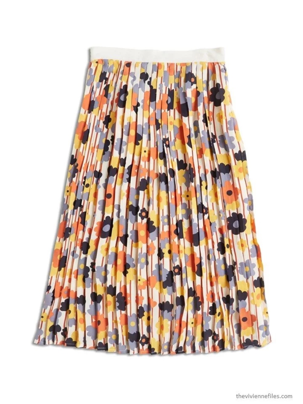 Beautifully Upbeat Pleated Skirt ModCloth